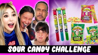 Impossible sour candy challenge Wengie Challenges YOU EP 4 [upl. by Emelen]