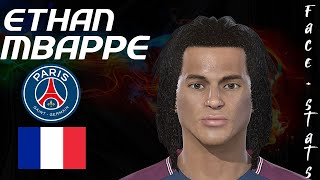 ETHAN MBAPPÉ  FACE  STATS  PES 2018  COMO CREAR  HOW TO CREATE  COMO FAZER [upl. by Anilatac]