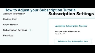 How to adjust my Modere Subscription date amp products [upl. by Massey]