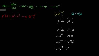 86  Derivasjon brøkregel kvotientregel  Bevis R1 [upl. by Rapsag]