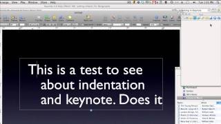 How to Indent and Outdent in Keynote [upl. by Casmey]