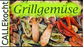 Knackige Gemüsepfanne low carb  Rezept für Grillgemüse [upl. by Hillier217]