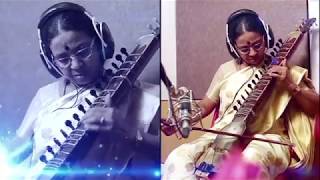 Heart melting piece of Charukesi Raag composed by Dilruba player Saroja [upl. by Lledyr25]