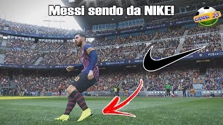 Messi usando Chuteira Nike Mercurial [upl. by Dowzall715]