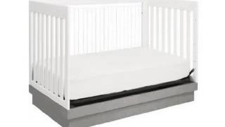 Details Babyletto Harlow 3 in 1 Covertible Crib White with Grey Acrylic Deal [upl. by Odracer]