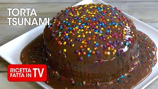 TORTA TSUNAMI di Benedetta Rossi  Ricetta TV Fatto in Casa per Voi [upl. by Atiuqa]