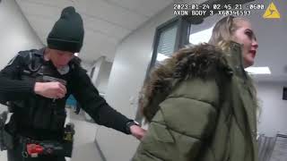 Annoying Karen Assaults Police Officer During Arrest  Police Body Cam DUI [upl. by Sitnik9]