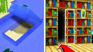 TOP 5 SECRET BASES You Can Make in Minecraft TUTORIAL [upl. by Langham]