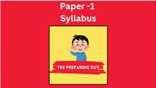 UGC NET Syllabus Paper 1 [upl. by Laehcimaj]