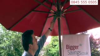 Ampersand Lifestyle 3M Deluxe Brass Pulley Parasol Overview [upl. by Zinck]