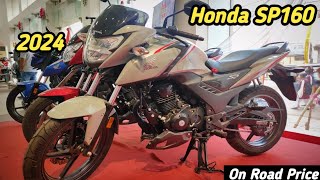 All New Honda SP 160 OBD2 l Double Dice On Road price Mileage Top Speed Detailed Review 2024 Update [upl. by Mat]