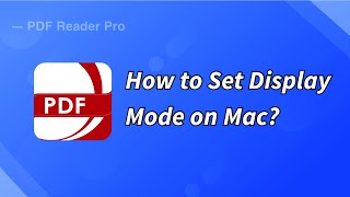 How to Set Display Mode in PDF on Mac [upl. by Odnesor292]