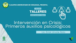 Intervención en Crisis Primeros auxilios psicológicos [upl. by Bibah]