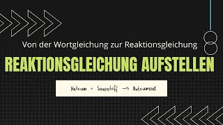 Reaktionsgleichung aufstellen  Na  O2 zu Na2O  Wie geht das Wortgleichung  Reaktionsgleichung [upl. by Nhojleahcim290]