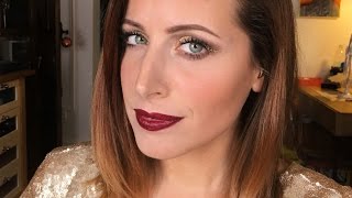 TUTORIAL TRUCCO CAPODANNO 2016 GOLD PEARLS [upl. by Tullusus]