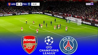 LIVE 🔴 ARSENAL vs PSG  UEFA Champions League 20242025 UCL  Full Match  eFootball Gameplay [upl. by Muire448]