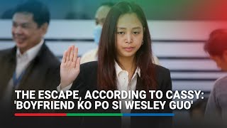 Boyfriend ko si Wesley Cassandra Ongs version of Guo siblings escape  ABSCBN News [upl. by Ymar]