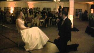 Groom sings quotMy best friendquot  by Weezer  wedding [upl. by Enelyam158]