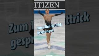 Kaori Sakamoto springt zum TitelHattrick im Eiskunstlauf l Sportschau shorts [upl. by Ennagrom]