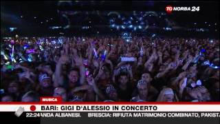 TgNorba24  In 20mila al concerto di Gigi DAlessio  Arena della Vittoria Bari 28 09 12 [upl. by Arahsit149]