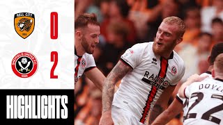 Hull City 02 Sheffield United  EFL Championship highlights  Sander Berge amp Oli McBurnie goals 🔥 [upl. by Icyac598]