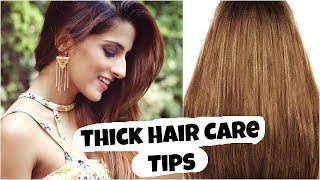 Thick Hair Care Tips To Stop Hair Loss And Increase Hair Growth Volume Healthy Hair Care Routine [upl. by Sumetra]