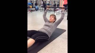 Queenax Pilates CoreBurner Overhead Press [upl. by Auohs]