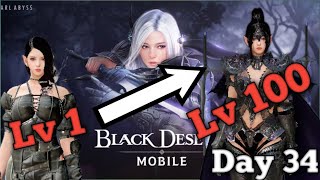 Creating my overpowered character in black desert mobile day 34 [upl. by Geraldine]