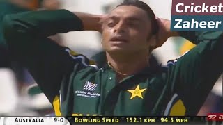 Shoaib Akhtar vs Mathew Hayden  Fastest spell vs Australia World Cup 2003 [upl. by Ennirok]