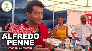 Italian Alfredo Penne Pasta Food Truck Festival  ImmyCan [upl. by Thornburg675]