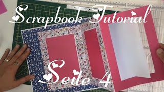 Seite 4 Scrapbook Tutorial PopUp Leperello Fotoalbum Ideen Inspiration [upl. by Netsruk137]