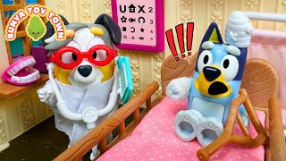 BLUEY Goes to Hospital 🚑  Pretend Play with Bluey Toys  Bunya Toy Town [upl. by Lechar688]