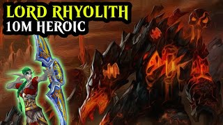 Lord Rhyolith 10man Heroic  Survival Hunter Firelands 🔥 [upl. by Recnal]