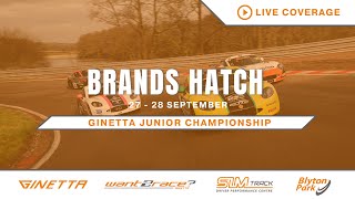 2024 Ginetta Junior Championship  Brands Hatch  Round 25  LIVE [upl. by Ceporah154]