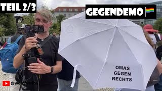 Querdenker Gegendemo 23 Berlin 3824 Antifa [upl. by Nillok64]