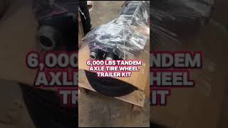 6000 lbs Tandem Axle Tire Wheel Trailer Kit [upl. by Docila]