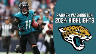 Parker Washington EVERY TARGET of 2024🔥 NFL Highlights [upl. by Aiyot826]