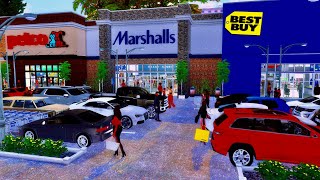 I Built a REALISTIC SHOPPING CENTER in The Sims 4 [upl. by Sellma651]