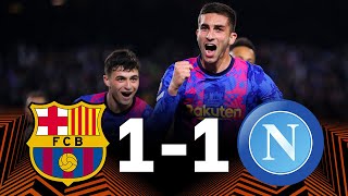 Barcelona vs Napoli 11 Europa League PlayOff 1st Leg  MATCH REVIEW [upl. by Eddi758]