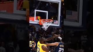 Lebron Gets Posterized By Jamal Murray 😱🤯 shorts [upl. by Oeramed650]