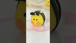 How to make a chubby bee out of fondant  Cute cake topper cake decorating ideatrending shorts [upl. by Anirbes59]