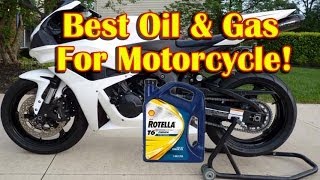 Best Motorcycle OIL and GAS  Shell Rotella T6 5w40 Oil Review [upl. by Ann]