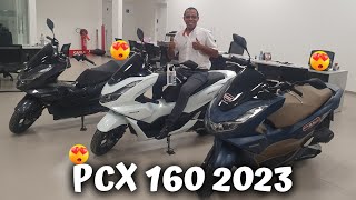 Pcx 160 2023 todas as cores as diferenças das versões e o preço atualizado [upl. by Aisile]