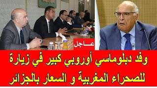 عاجل  وفد دبلوماسي أوروبي كبير في زيارة للصحراء المغربية و السعار دائما في الجزائر [upl. by Nnylrebma]