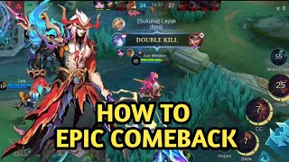 Epic Comeback  moskov best build 2024 tutorial mobilelegends moskov topglobalmoskov [upl. by Winnah]