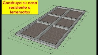 Como construir una casa de uno o dos pisos sismoresistente 1° parte Cimentaciones [upl. by Nywrad860]