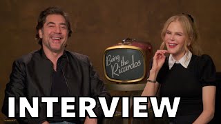 BEING THE RICARDOS Interview  Nicole Kidman amp Javier Bardem Talk Lucille Ball and Desi Arnaz Biopic [upl. by Coppins]