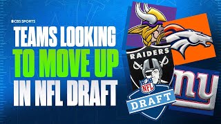 2024 NFL DRAFT Vikings Broncos Raiders amp Giants In Market To Trade Up For QB I CBS Sports [upl. by Euk]