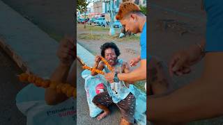 Homeless so happy eat drop food respect sad subscribe [upl. by Lunnete]