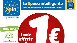 VOLANTINO EUROSPIN dal 26 ottobre al 5 novembre 2023 anteprima [upl. by Anialad]